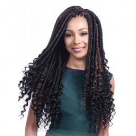 Bobbi Boss Synthetic Hair Crochet Braids Bomba Dreadlocks Faux Locs Soul Curly Tips 20"